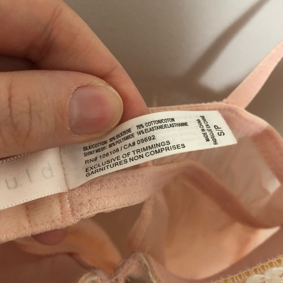 Blush Pink Silk Blend Lingerie Ballet Princess - Picture 4 of 4